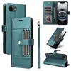 Adecuado para Funda de Teléfono Móvil tipo Cartera para Iphone16E Almacenamiento de Tarjetas Multifunción Tapa Plegable 16Promax Correa Cubierta Protectora