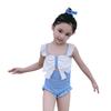 Roupa de banho infantil feminina peça única roupa de banho de férias estilo coreano fresco laço fofo roupa de banho profissional atacado