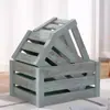 Cesta de almacenamiento para decoración de exhibición de supermercado caja de almacenamiento de madera caja de madera caja con marco de madera caja de almacenamiento caja de madera rústica envejecida