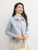 Abrigo Corto de Lana Doble Cara para Mujer, Nueva Tendencia Otoño e Invierno 2026, Elegante Abrigo de Lana para Mujeres Petites
