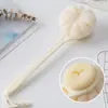 Escova de Banho Japonesa de Lado Duplo com Cabo Longo e Cerdas Macias, Esfoliador de Costas, Escova de Banho de Limpeza Dois em Um