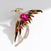 Broche Phoenix Reborn Ecológico Moda Feminina Estilo Coreano High-End Leve Luxo Pinos Anti-Exposição Broche High-End