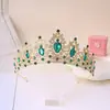 Popular Transfronteriza Europea y Americana Corona Grande de Novia Accesorios para Vestido de Boda Corona de Reina de Cristal Adorno para Fiesta de Cumpleaños Venta al por Mayor