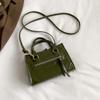 2026 Verano Nuevo Estilo Coreano Moderno Bolso de Hombro Único Simple Casual Texturizado Cruzado Pequeño Cuadrado para Mujer
