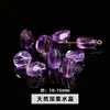Cuentas Sueltas de Amatista Lavanda Natural en Forma de Corazón, Cuentas Espaciadoras de Corazón Transparente Color Melocotón Morado Claro, Accesorios para Manualidades con Cuentas Hechos a Mano, Venta al por Mayor desde el Fabricante
