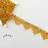 Pico Dashan Seda Dorada Origami Encaje Dorado Plateado Festival de Medio Otoño Torre Plegable Camión Hecho a Mano Encaje Superior Material de Mesa para Salón de Buda