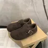 Aumento de Altura Interior 3cm Cm, Zapatos Birkenstock para Mujer de Ante Lana Otoño e Invierno Cobertura Total Suela Blanda Felpa Gruesa, Cálidos para Otoño e Invierno