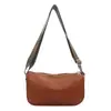 Moda Transfronteriza Bolso Cruzado Sencillo con Correas de Colores, Bolso de Hombro de Estilo Nuevo para Mujer, Tendencia Nicho, Bolso Cuadrado Pequeño Retro Casual
