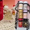 Colgante de oro de perro Pacha de oro puro 999, serie Sanrio, cordón para bolsa tipo cubo "Hazte Rico Pronto", regalo promocional de tienda de oro