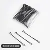 Pasador de Pelo Negro en Forma de U Pinza para el Cabello Pinza Pequeña Fijación en la Parte Posterior de la Cabeza Accesorio para el Cabello