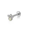 Europa y Estados Unidos transfronterizos más vendidos moda pata de gato Aobao pendiente de oreja piercing de oreja con hilo pendientes de cabeza plana personalidad femenina clavo de cartílago de oreja mujeres
