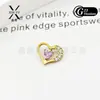 Aretes de Aleación de Titanio F136 con Forma de Corazón y Circonita 5A, Aretes de Corazón de Moda para Uso Diario y Commuter, Joyería para Perforaciones, Artículo Popular Transfronterizo