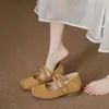 Zapatos Nuevos de Temporada para Mujer que Aumentan la Altura: Zapatos Mary Jane con Tira Cruzada estilo Birkenstock y Tacón Grueso para Mujeres Petites, Cómodos para los Pies