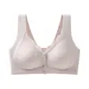 Sujetador de seda helada sin costuras con cierre frontal para madres, para mujer, con soporte push-up, anti-flacidez, elevación ajustable y hermoso diseño de espalda