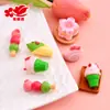 Pastel de Postre Macarrón Flor de Cerezo Corazón de Niña Pegamento de Crema Adhesivo para Refrigerador Diy Pasador Cordón para el Cabello Accesorios de Resina
