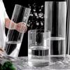 Jarrón Hidropónico de Vidrio de Borosilicato Alto, Jarrón Transparente para Flores, Frasco de Vidrio Cilíndrico Recto para Flores Frescas, Adorno de Acuario Pequeño para Cultivo en Agua