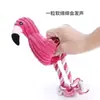 Nuevo juguete para mascotas flamenco de peluche con sonido, corduroy resistente a la masticación, suministros educativos para perros