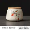 Bote de cerámica de alta gama Fengling para té con tapa de bambú, sellado y a prueba de humedad, bote decorativo para el hogar estilo chino para almacenar té del juego de té kung fu