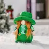 Día de San Patricio Muñeca Sin Rostro Decoración de Fiesta Accesorios Muñeca Linda Trenzas Adornos Fabricante Mayorista