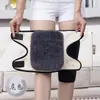 Rodillera Gruesa Cálida de Invierno Forrada de Terciopelo Leggings Largos para Piernas Completas para Hombres y Mujeres Mayores Elásticos Antideslizantes Antitérmicos a Prueba de Viento
