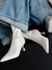 Botines Cortos de Tacón Alto con Punta para Mujer, Nuevo Estilo Otoño e Invierno 2026, Tacón Delgado, Elegantes y Versátiles, Modernos Botines Blancos de Moda