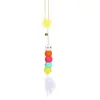 Um lote de varinha para gato com pena, varinha para gato interativa auto-divertida, varinha para gato entediado, fio de aço, elástica, resistente à mordida, brinquedos para animais de estimação