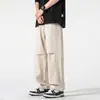 Pantalones Cargo Holgados de Pierna Recta para Hombre Estilo High Street Americano Casual para Exteriores Montaña Paracaidista Funcionales Tácticos Pantalones Casuales para Hombre