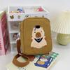 Bolsa Transversal Fofa Vit Alto Valor de Beleza Fofa Feia Fofa Capivara Bolsa de Mão para o Dia a Dia Bolsa de Lona Bolsa Escolar Feminina