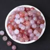 Série Vermelha Natural Vidro de Cristal Ágata Contas Soltas Feito à Mão DIY Corda de Mão Wenwan Pulseira Joias com Contas Acessórios