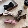 Pinza de Pelo de Lana con Lazo Otoño e Invierno para Mujer 2025 Nuevo Elegante Pinza para la Parte Posterior de la Cabeza Pinza Banana Pinza para el Pelo Tocado