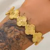 Pulseira de aço titânio transfronteiriça, pulseira de ouro 18k, joia listrada moderna e versátil, pulseira de aço titânio sem desbotamento com incrustação de diamantes para mulheres