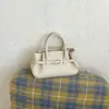Bolsa de mão plissada estilo coreano, bolsa transversal moderna e simples com fivela de cinto, adequada para trabalho e deslocamento, bolsa de ombro de alta aparência