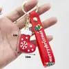 Llavero Navideño Transfronterizo Colgante Caja Sorpresa Papá Noel Muñeco de Nieve Árbol de Navidad Llavero Navideño Colgante Pequeño