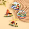 Nuevo Estilo Ámsterdam, Países Bajos Souvenir Turístico Decorativo Imanes de Resina Magnéticos para Comercio Exterior Atracciones Nacionales, Personalizable