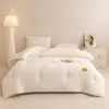 Colcha Acolchoada de Algodão Pegajoso Lavável de Fibra de Soja Colcha de Primavera e Outono Colcha de Inverno Colcha Espessa Colcha de Algodão para Dormitório de Primavera e Outono