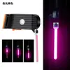 Luz trasera de bicicleta tipo cola de meteorito luz de advertencia de carga para asiento trasero correa equipo de ciclismo bicicleta de montaña advertencia luz trasera de agua corriente