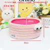 Monstruo Pequeño Peluche Contenedor de Almacenamiento para Juguetes Infantiles Cubo de Juguete de Tela de Dibujos Animados con Tapa Organizador Cilíndrico Herramienta Mágica