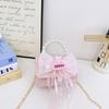 Bolsa de Cadena para Niñas Estilo Chanel Pequeña Bolsa para Niños Conejo Mini Bolsa Estilo Coreano Versátil Un Hombro Cruzado Accesorios de Lana