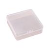 Caja de Plástico Transparente PP Grande Cuadrada Tapa Abatible 12.5 Pequeña Producto Tornillería Accesorios Embalaje Caja de Almacenamiento