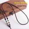 Cordón para colgar del cuello AB + Calabaza de jade cuentas de arroz tubo cuerda de cuentas Cristal cera de abeja jade colgante cordón diy cuerda para collar al por mayor