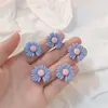 Acessórios de resina diy pequena zínia girassol acessórios de cabelo infantil suprimentos para carro decoração materiais de beleza