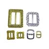 8 hebillas japonesas doradas y plateadas galvanizadas hebilla de cintura de Papá Noel hebilla de zapato botones para manualidades 2-6.5cm