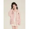 Sudaderas con Capucha de Retazos de Encaje Dulce con Tirantes y Estampado de Dibujos Animados para Niñas Amybaby Primavera 2026 Nuevas
