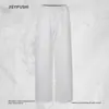 Pantalones casuales de color liso para hombre, colección de otoño, sencillos y versátiles, estilo streetwear moderno, cintura elástica, corte holgado, pierna recta, pantalones largos