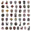 50 Piezas Fronterizos México Día de Muertos Calavera Graffiti Pegatinas Decoración para Guitarra Cuaderno Equipaje DIY Impermeable