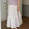 Conjunto de Verão Transfronteiriço para Meninas 2026 Nova Roupa Infantil para Crianças Maiores, Conjunto de Top de Manga Curta e Saia Falso Duas Peças