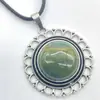Direto da fábrica tendência europeia e americana personalizado pedra natural girassol de múltiplas pétalas colar feminino ins nicho requintado