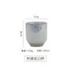 Caneca de Cerâmica Estilo Japonês Transfronteiriça Hotel Restaurante Caneca de Chá Criativa Listrada Pintada à Mão Caneca para Sushi Caneca de Água Comercial