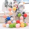 Nueva bola de Navidad al por mayor transfronteriza color macarrón bola agrietada accesorios de decoración para árbol de Navidad 6cm 8cm Paquete de 6
