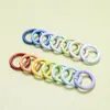 Barniz para Hornear Dopamina Color Caramelo Argollas Abiertas Argollas de Resorte Amuletos de Figura 23mm Llaveros Llaveros Cuentas Perler Colgantes